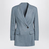 Brunello Cucinelli Avio-coloured linen blend jacket