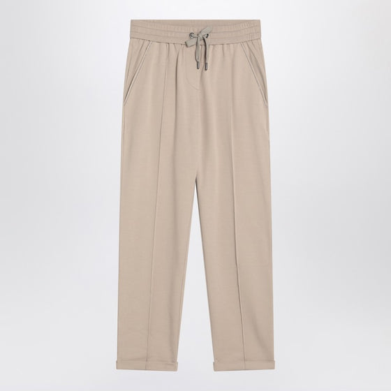 Brunello Cucinelli Beige cotton joggers