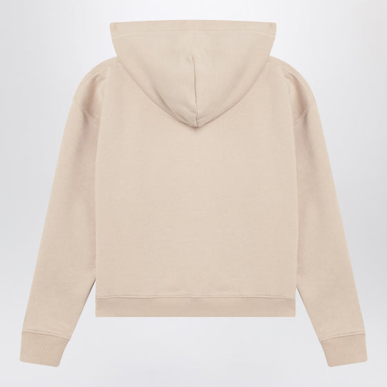 MC2 Saint Barth Beige sweatshirt with leopard logo embroidery