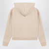 MC2 Saint Barth Beige sweatshirt with leopard logo embroidery