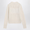Max Mara White wool and cashmere sweater
