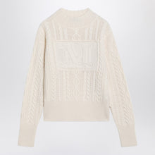  Max Mara White wool and cashmere sweater