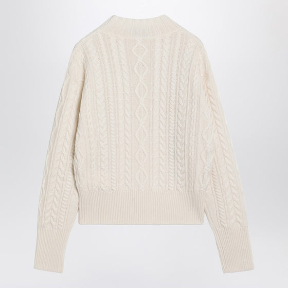 Max Mara White wool and cashmere sweater