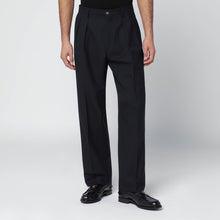  Santaniello Navy blue wool trousers