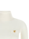 Elisabetta Franchi Turtleneck Embroidery à Jour