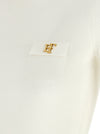 Elisabetta Franchi Turtleneck Embroidery à Jour
