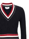 Thom Browne Rwb Intarsia Sweater