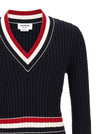 Thom Browne Rwb Intarsia Sweater