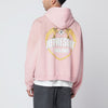 Represent Washed-effect pink hoodie