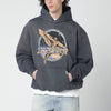 Represent Grey hoodie with logo print