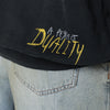 Represent Black faded sweatshirt with Eagle logo print