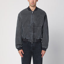  Represent Black washed cotton bomber jacket