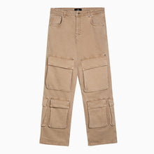  Represent R3Ca beige denim cargo trousers