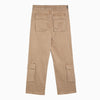 Represent R3Ca beige denim cargo trousers
