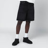 Represent Black denim Bermuda shorts