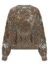 Brunello Cucinelli Whispering Bloom Embroidery Sweater