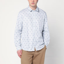  Maison Kitsuné Striped shirt with logos
