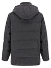 Brunello Cucinelli Membrane Wool Flannel Parka