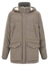 Brunello Cucinelli Membrane Wool Flannel Parka