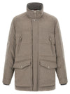 Brunello Cucinelli Membrane Wool Flannel Parka