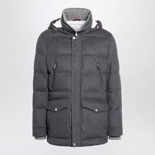  Brunello Cucinelli Grey wool flannel jacket