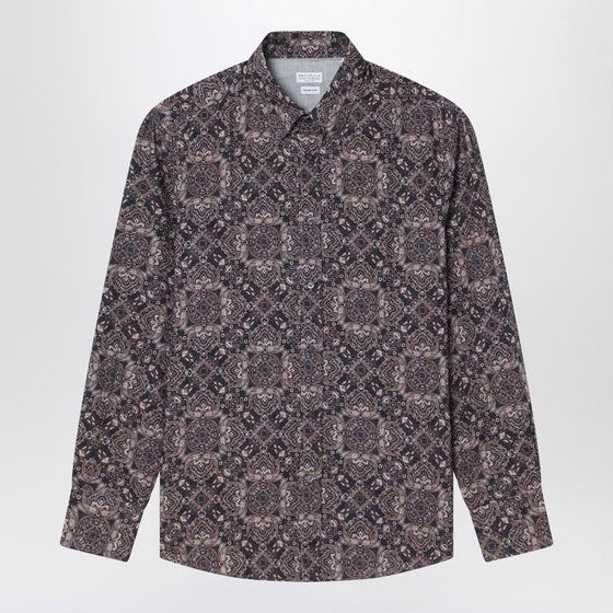 Brunello Cucinelli Paisley print cotton shirt
