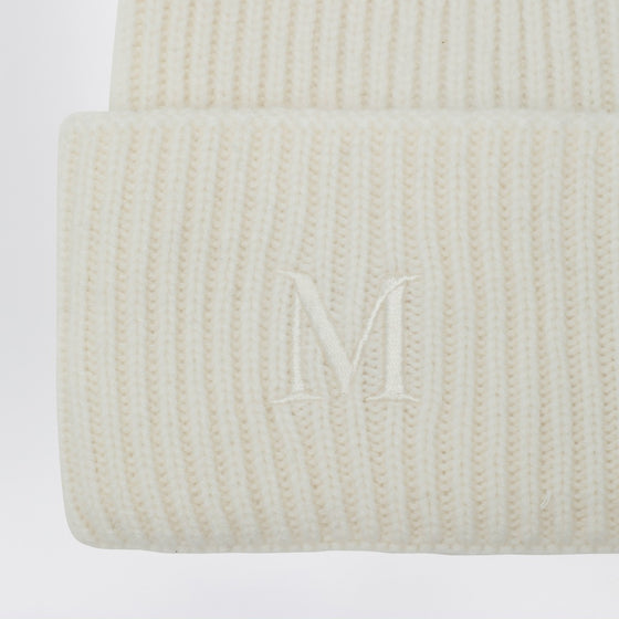 Max Mara Cashmere Beanie in White
