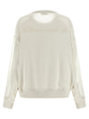 Brunello Cucinelli Organza And Monile Sweatshirt