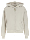 Brunello Cucinelli Shiny Zipper Pull Hoodie