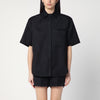 LouLou De Saison Black shirt in viscose and linen