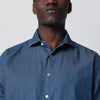 XACUS Tailor Fit denim shirt blue