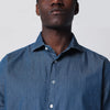 XACUS Tailor Fit denim shirt blue
