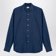 XACUS Indigo blue denim cotton shirt