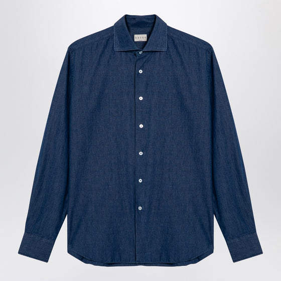 XACUS Indigo blue denim cotton shirt