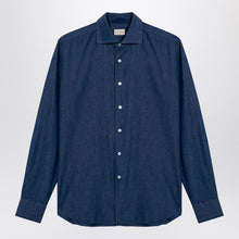 XACUS Indigo blue denim cotton shirt