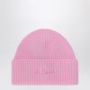 MC2 Saint Barth Pink wool beanie with embroidered logo