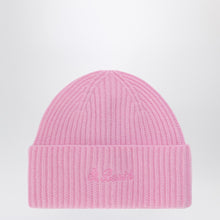  MC2 Saint Barth Pink wool beanie with embroidered logo