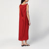 LouLou De Saison Red midi dress in silk