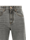 Brunello Cucinelli Grey Contemporary Loose Jeans