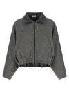 Brunello Cucinelli Shiny Zipper Pull Jacket