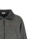 Brunello Cucinelli Shiny Zipper Pull Jacket