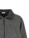 Brunello Cucinelli Shiny Zipper Pull Jacket