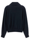 Brunello Cucinelli Shiny Zipper Pull Sweatshirt