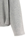 Brunello Cucinelli Shiny Zipper Pull Cropped Hoodie