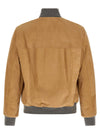 Brunello Cucinelli Padded Suede Bomber Jacket