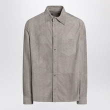 Brunello Cucinelli Khaki leather shirt