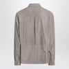 Brunello Cucinelli Khaki leather shirt