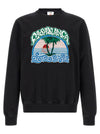 Casablanca Palm Tree Emblem Embroidered Sweatshirt