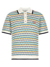 Casablanca Tuck Stitch Polo Shirt