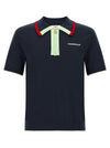 Casablanca Knit Polo Shirt With Zip